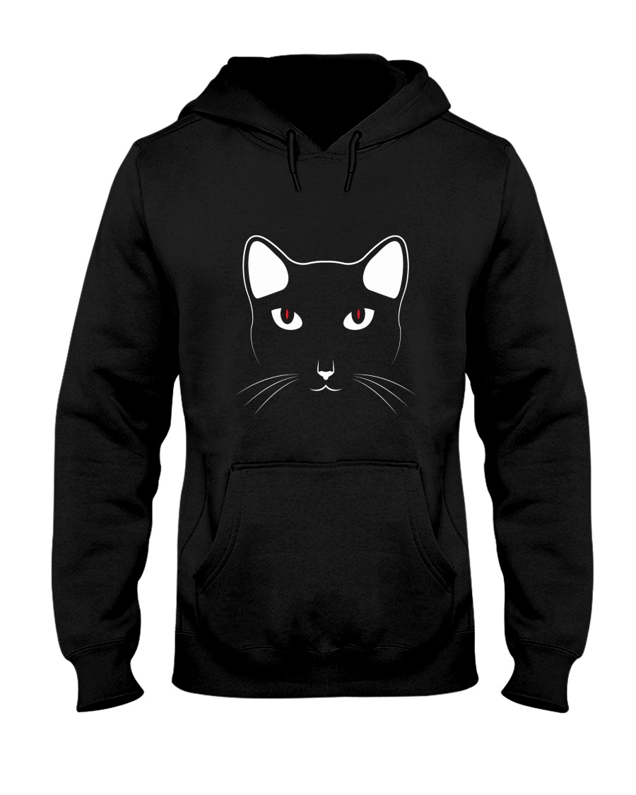 Black cat Hooded Sweatshirt